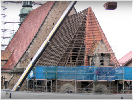 Sanierung Dach Frauenkirche in Görlitz
